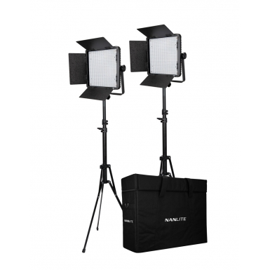 NanLite 600CSA bi-color dual kit (w/ case & light stand)