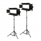 Bresser LED Foto-Video Set 2x LG-900 54W +  2x Statief