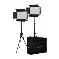 NanLite 1200CSA bi-color dual kit (w/ case & light stand)