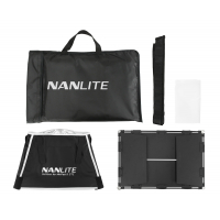 NanLite Barndoor with softbox and eggcrate grid for Mixpad II 27C